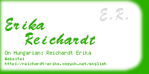 erika reichardt business card